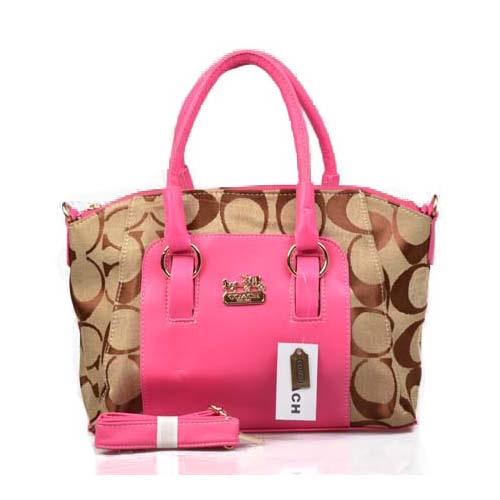 Coach Madison Signature Medium Pink Totes DPE | Coach Outlet Canada